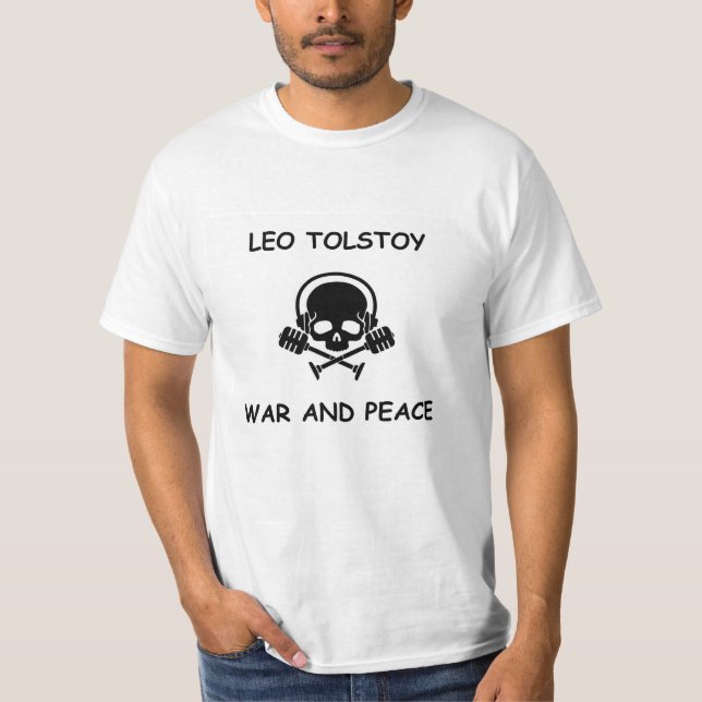 Camiseta León Tolstói - guerra y paz (Anverso)