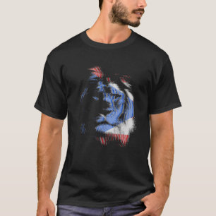 Camiseta León Trippy EDM raya tecno Puerto Rico Fla Ricana