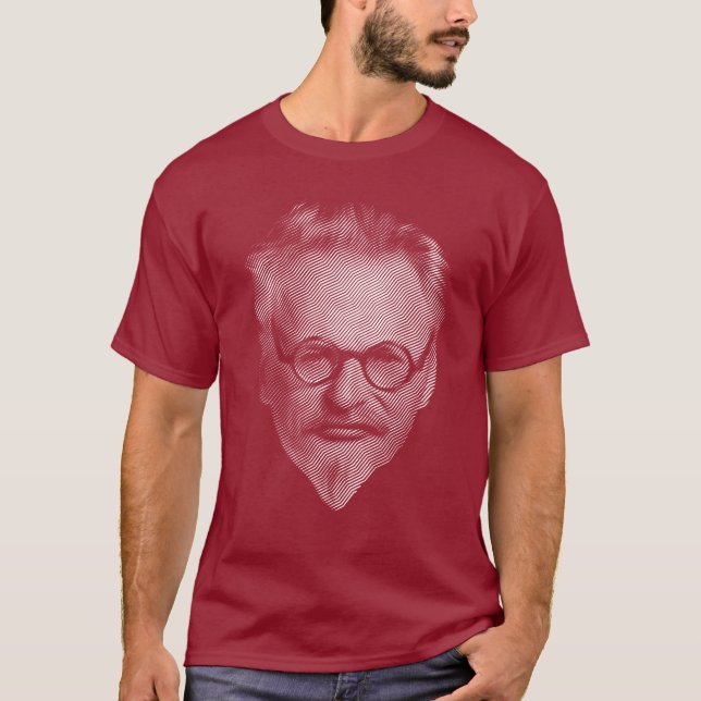 Camiseta Leon Trotsky, retrato de cabeza (Anverso)