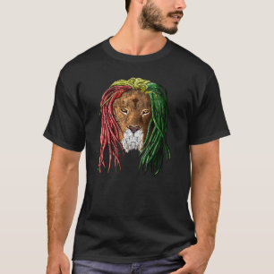 Camiseta León vintage rasta reggae