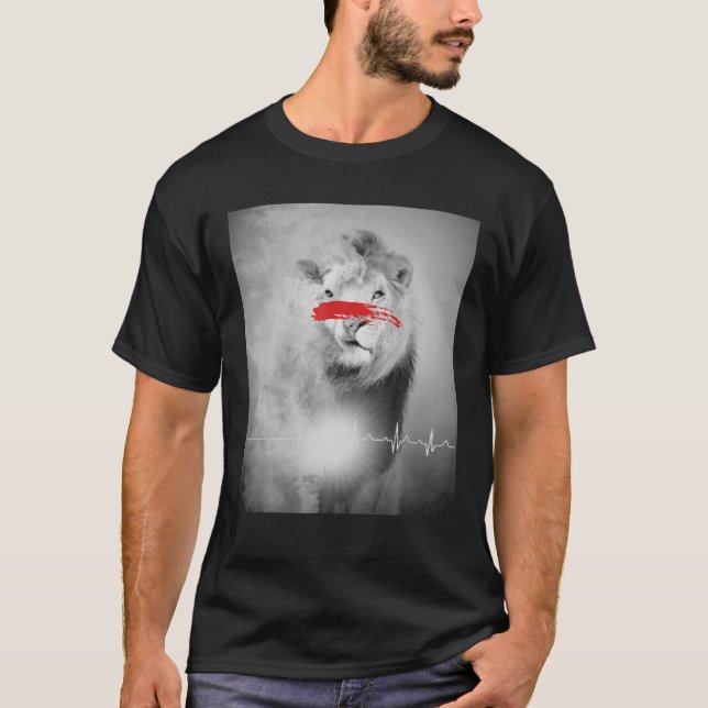 Camiseta León Y Corazón De Cordero (Anverso)