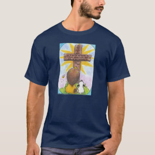 Camiseta León y cordero en la cruz