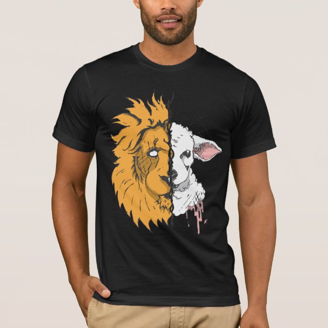 Camiseta León y el cordero (Anverso)