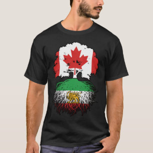 Camiseta León y Sol de Raíces Iraníes Crecidas en Canadá