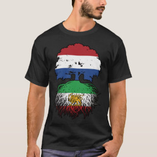 Camiseta León y Sol de Raíces Iraníes Crecidas en los Paíse