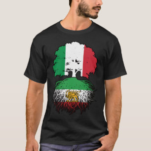 Camiseta León y Sol de raíces iraníes cultivado en Italia