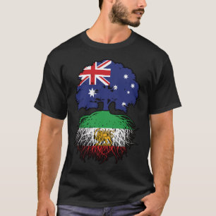 Camiseta León y Sol de raíces iraníes cultivados en Austral