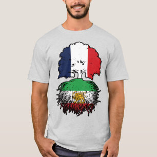 Camiseta León y Sol Iraní Criado en Francia