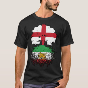Camiseta León y Sol Iraní de Crecimiento Inglés