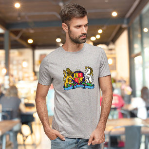 Camiseta León y Unicornio Rampant Escudo de cerveza