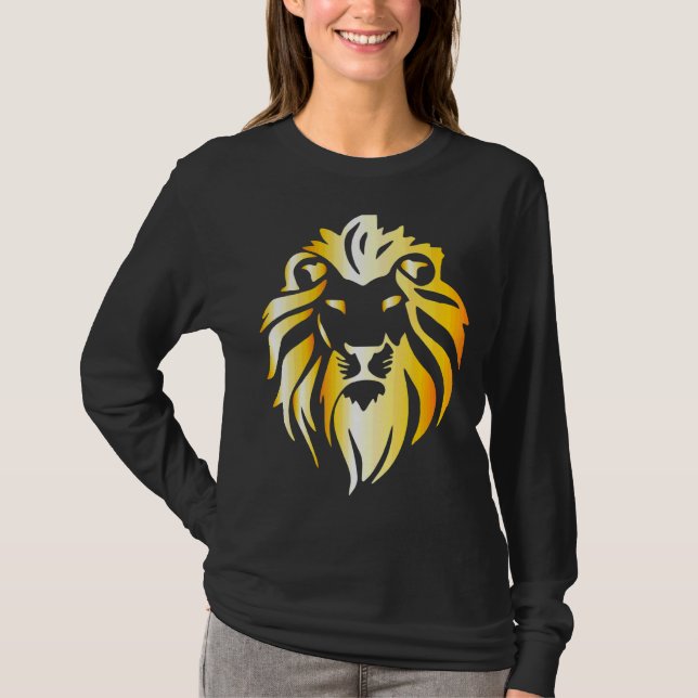 Camiseta León Zodiac Rey Dorado De La Selva (Anverso)