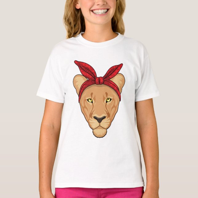 Camiseta Leona con Bandana (Anverso)