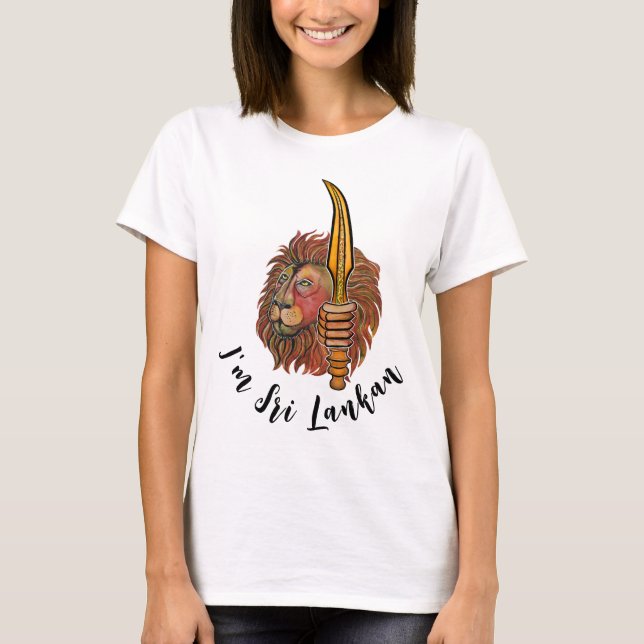 Camiseta leona de Sri Lanka (Anverso)