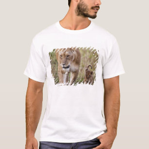 Camiseta Leona hembra con cachorro