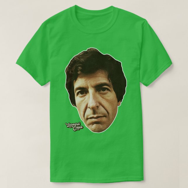 Camiseta Leonard Cohen (Diseño del anverso)