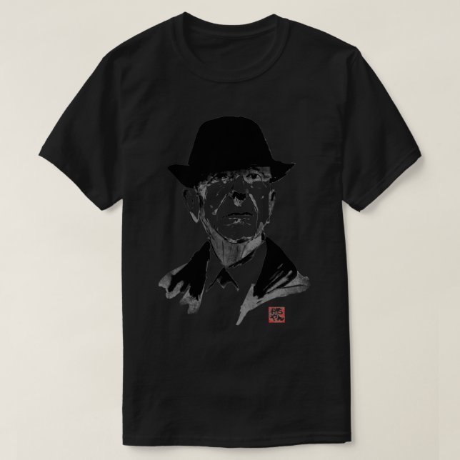 Camiseta leonard cohen (Diseño del anverso)