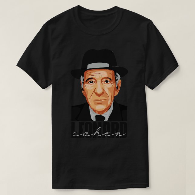 Camiseta Leonard Cohen Vintage Style (Diseño del anverso)