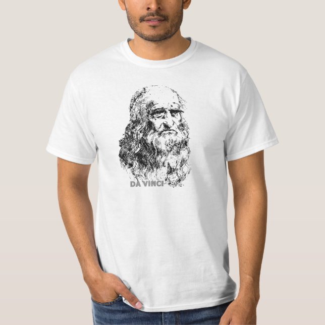 Camiseta Leonardo da Vinci, Autoportrait 2 (Anverso)