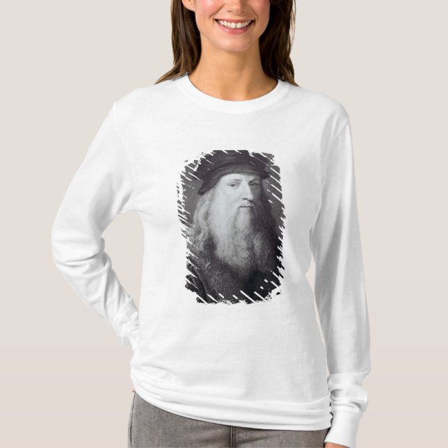 Camiseta Leonardo da Vinci, grabado por el Raphael (Anverso)