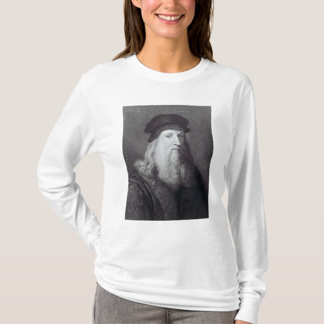 Camiseta Leonardo da Vinci, grabado por el Raphael (Anverso)