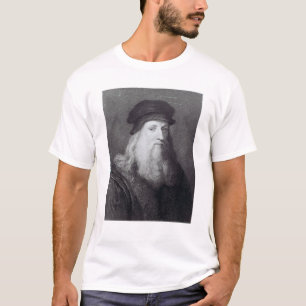 Camiseta Leonardo da Vinci, grabado por el Raphael