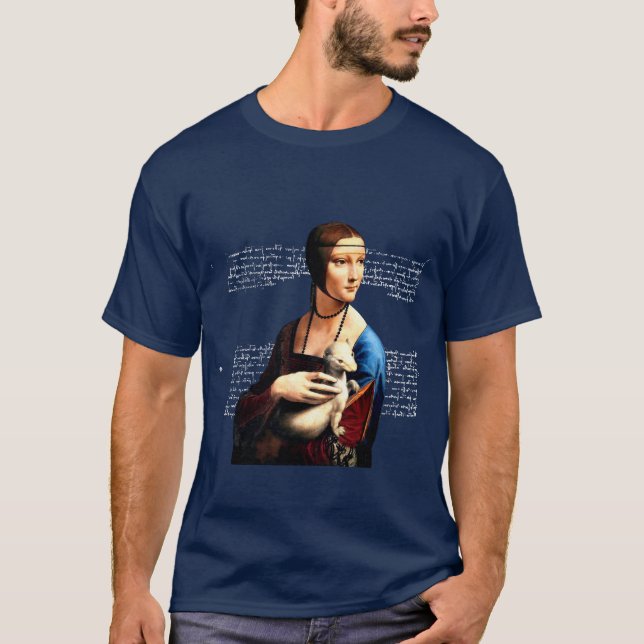 Camiseta Leonardo da Vinci Lady con Ermine (Anverso)