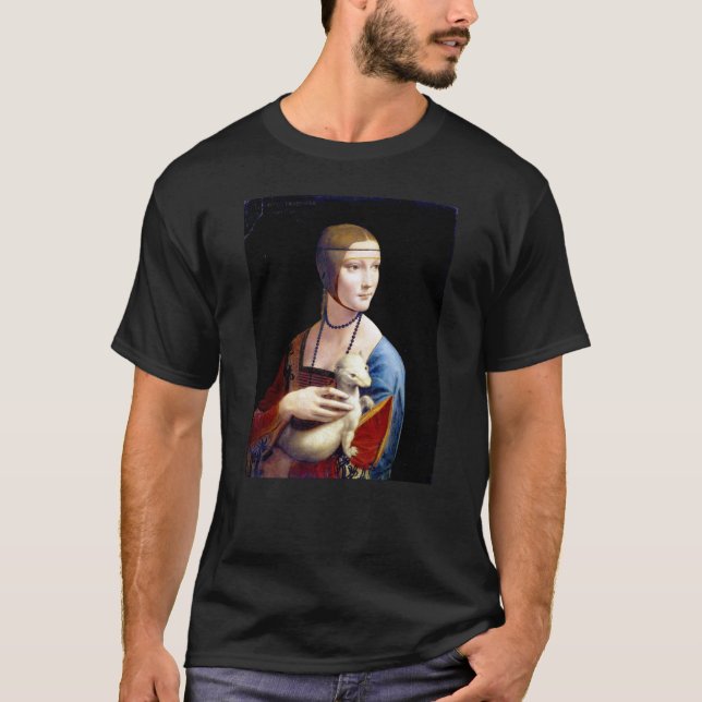 Camiseta Leonardo da Vinci Lady with an Ermine (Anverso)