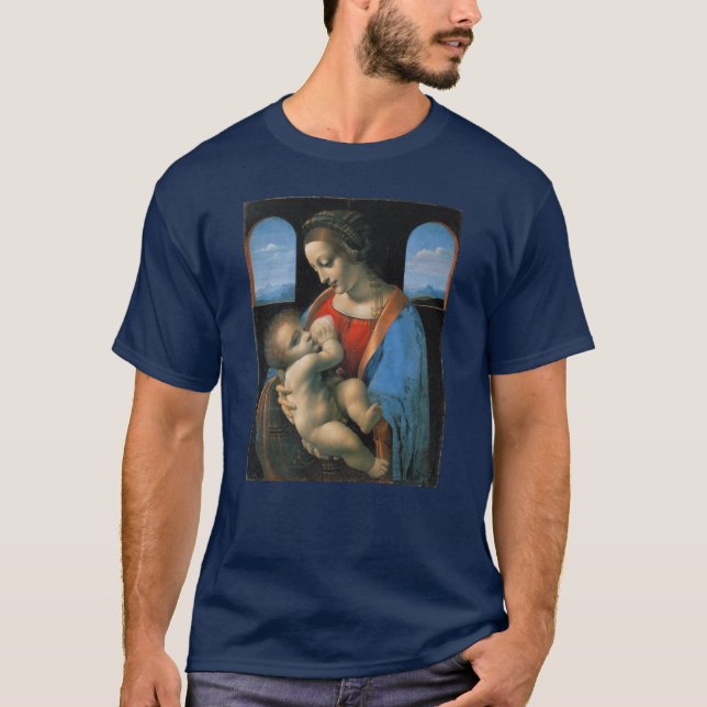 Camiseta Leonardo da Vinci Madonna Litta (Anverso)