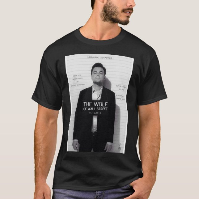 Camiseta Leonardo Di Caprio - El lobo del poste de Wall Str (Anverso)