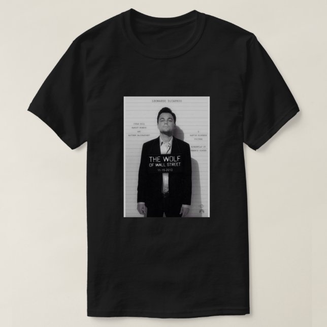 Camiseta Leonardo Di Caprio - The Wolf of Wall Street (Diseño del anverso)