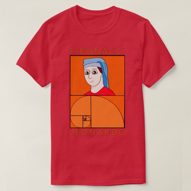 Camiseta Leonardo Fibonacci (Diseño del anverso)