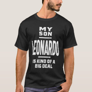Camiseta Leonardo Nombre Personalizado Regalo de cumpleaños