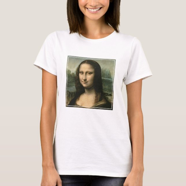 Camiseta Leonardo Vinci | Mona Lisa, c.1503-6 (Anverso)