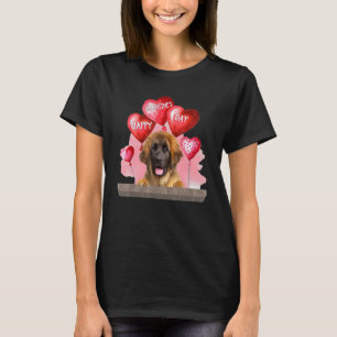 Camiseta Leonberger Dog Feliz Día de San Valentín Mascota P