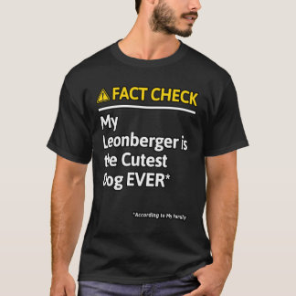 Camiseta Leonberger Dog Funny Fact Check