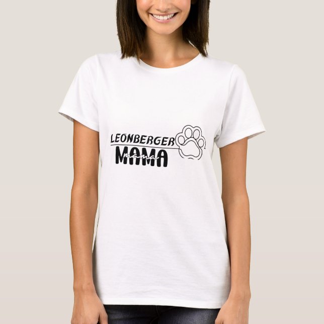Camiseta Leonberger Mom, leonberger Lover, Dog Lover (Anverso)