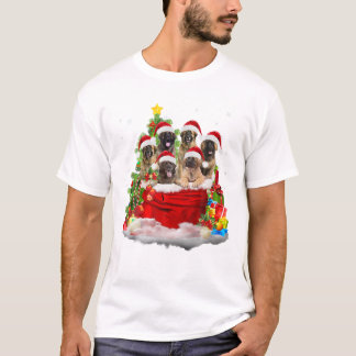 Camiseta Leonberger Navidades Santa Claus