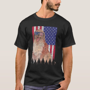 Camiseta Leonberger Patriotic Dog USA Orgullo Bandera Ameri
