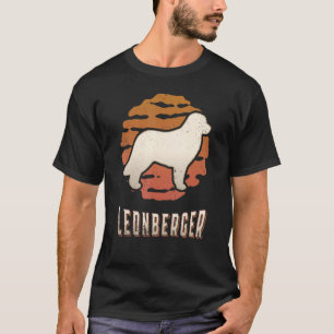 Camiseta Leonberger Vintage Retro Classic Dog Sunset