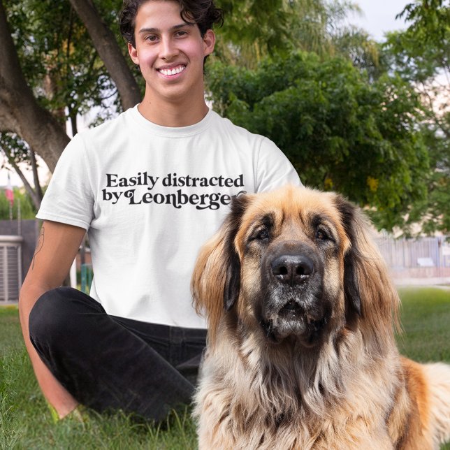 Camiseta Leonbergers Minimalistas Modernos Papá Perro Mamá  (Subido por el creador)