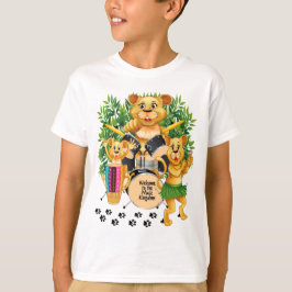 Camiseta Leones africanos del safari que tocan los