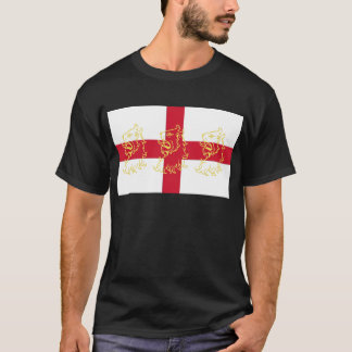 Camiseta Leones cruzados de San Jorge de la bandera inglesa