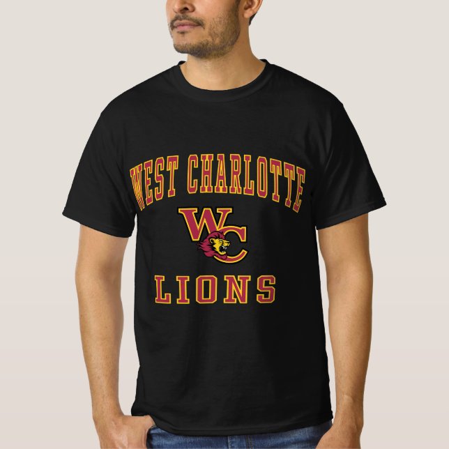 Camiseta Leones de la secundaria West Charlotte (Anverso)