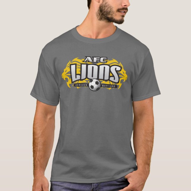 Camiseta Leones del AFC gris oscuro (ningún #) (Anverso)