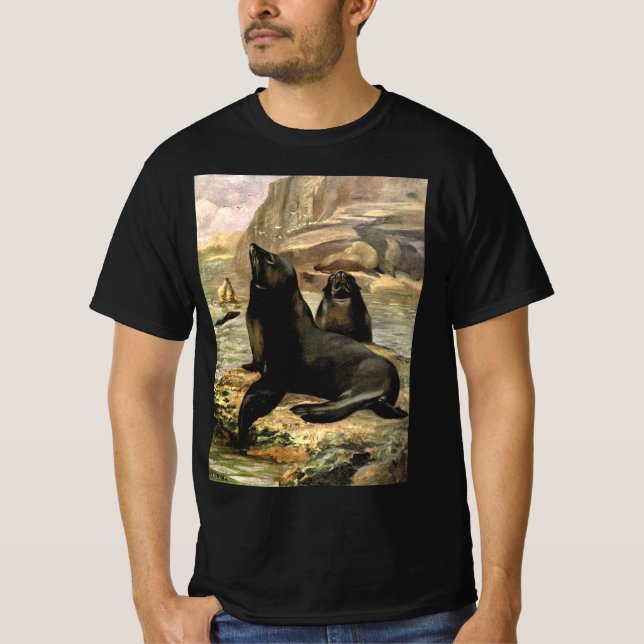 Camiseta Leones del mar de California por el cisne CE (Anverso)