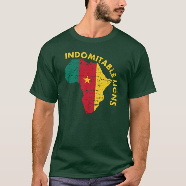 Camiseta Leones indomables del Camerún (Anverso)