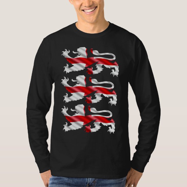 Camiseta Leones ingleses de la selección internacional de f (Anverso)