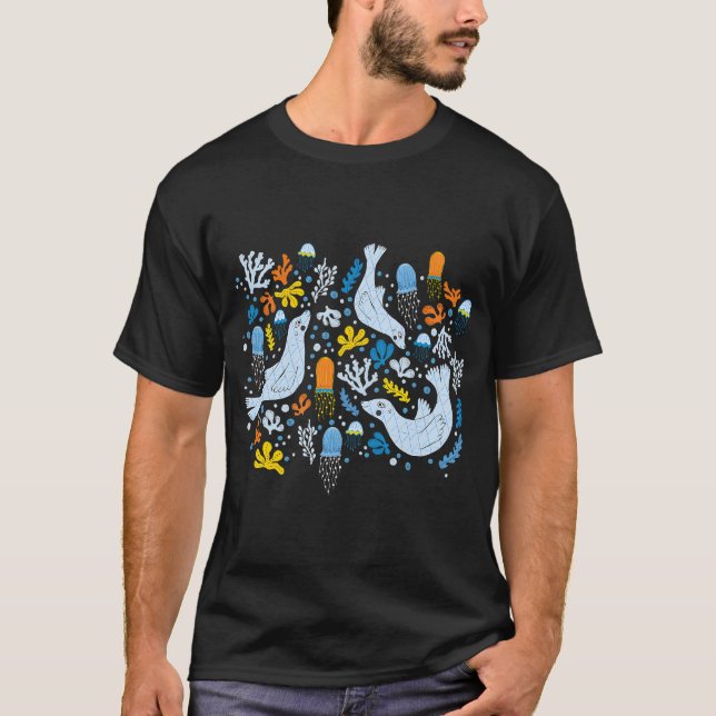 Camiseta Leones marinos (Anverso)