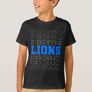 Camiseta Leones vintage nombre deportes escolares espíritu