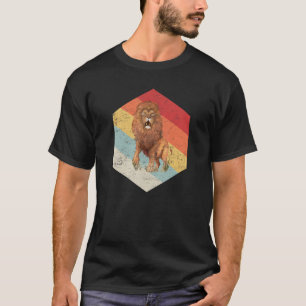 Camiseta Leones vintage retro gritan animal